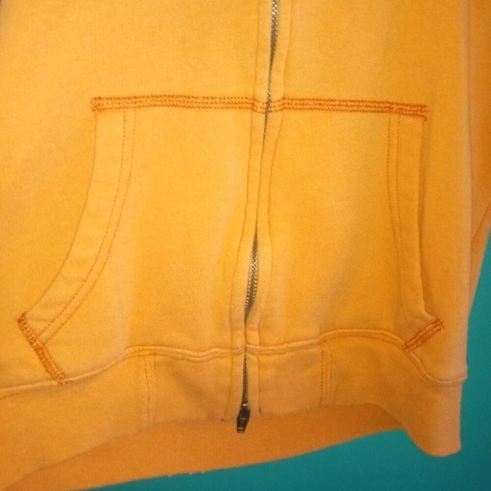Abercrombie & Fitch Long Sleeve Orange Hoodie #92 Large Pre-owned / Unworn - Picture 3 of 8